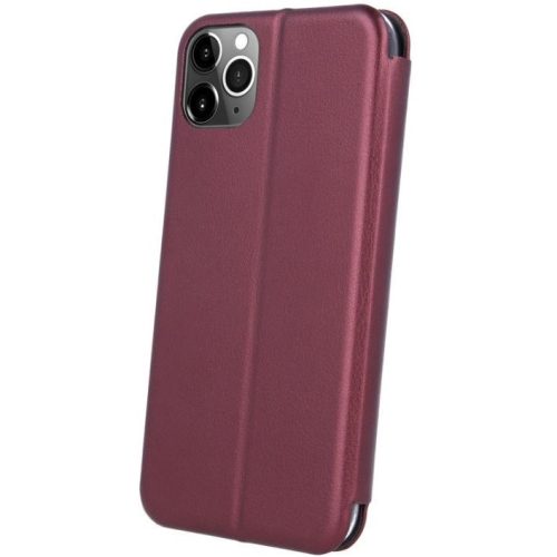 Samsung Galaxy S25 FE SM-S731, Oldalra nyíló tok, stand, Forcell Elegance, bordó