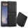 Samsung Galaxy Z Flip7 SM-F766B, Oldalra nyíló tok, stand, mágnes csattal, TP Wallett, fekete