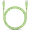 USB Type-C töltő- és adatkábel, USB Type-C, 100 cm, 5000 mA, 100W, törésgátlóval, gyorstöltés, PD, QC 4.0, Forcell F-Energy C347, zöld
