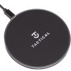 Univerzális vezeték nélküli töltő, Qi Wireless, gyorstöltés, LED - es, 15W, Tactical Base Plug, fekete