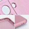 Apple iPhone Air (2025), Szilikon tok, mikrofiber plüss belső, csillogó hátlap, Metallic Case, rózsaszín