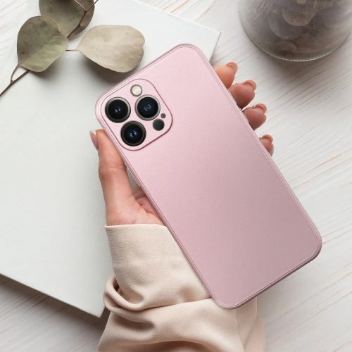 Xiaomi Redmi Note 14 Pro 5G (Global) / Poco X7, Szilikon tok, mikrofiber plüss belső, csillogó hátlap, Metallic Case, rózsaszín