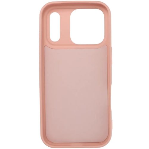 Apple iPhone Air (2025), Szilikon tok, stand, telefontartó gyűrű, Roar Amber, rózsaszín