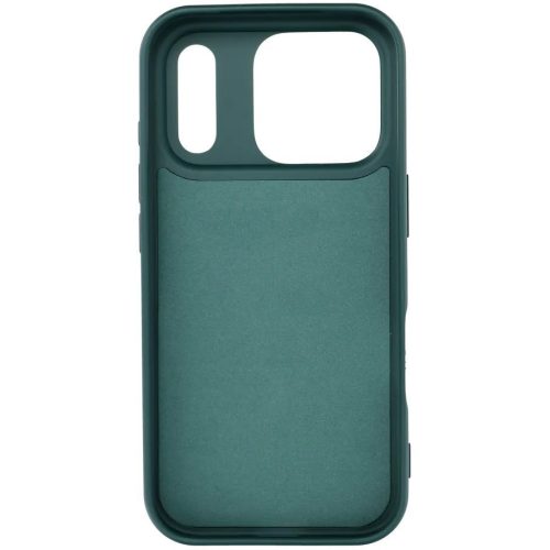 Apple iPhone Air (2025), Szilikon tok, stand, telefontartó gyűrű, Roar Amber, zöld