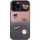 Apple iPhone 11, Szilikon tok, színátmenetes, 3D maci, kávé, smile minta, Teddy Bear Coffee Case, rózsaszín/fekete