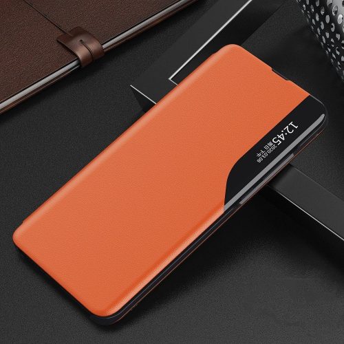 Samsung Galaxy A05s SM-A057F, Oldalra nyíló tok, stand, hívás mutatóval, Wooze FashionBook, sárga