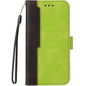   Samsung Galaxy A05s SM-A057F, Oldalra nyíló tok, stand, kártyatartóval, kézpánttal, Wooze Colour Wallet, zöld