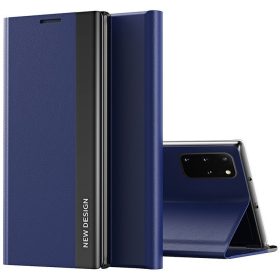   Samsung Galaxy A05s SM-A057F, Oldalra nyíló tok, stand, Wooze Silver Line, sötétkék