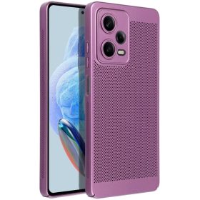   Samsung Galaxy A05s SM-A057F, Műanyag hátlap védőtok, légáteresztő, lyukacsos minta, Breezy, lila