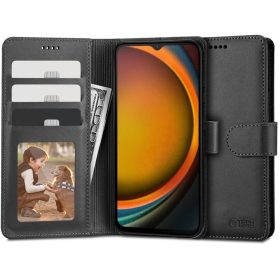   Samsung Galaxy Xcover 7 SM-G556B, Oldalra nyíló tok, stand, mágnes csattal, TP Wallett, fekete