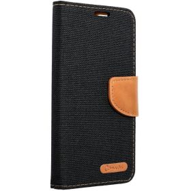   Samsung Galaxy A55 5G SM-A556B, Oldalra nyíló tok, stand, Canvas Book, fekete