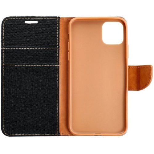 Samsung Galaxy A55 5G SM-A556B, Oldalra nyíló tok, stand, Canvas Book, fekete