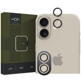   Apple iPhone 16 / 16 Plus, Kamera lencsevédő fólia, ütésálló fólia, Tempered Glass (edzett üveg), alumínium keret, Camring Pro Plus, Clear