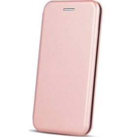   Samsung Galaxy S24 FE SM-S721, Oldalra nyíló tok, stand, Forcell Elegance, vörösarany