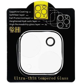   Samsung Galaxy A16 4G / A16 5G SM-A165F / A166B, Kamera lencsevédő fólia, ütésálló fólia, Tempered Glass (edzett üveg), 5D Full Glue, fekete
