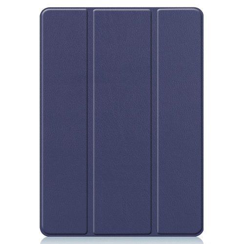 Samsung Galaxy Tab S9 FE Plus (12.4) SM-X610 / X616B, mappa tok, érintőceruza tartó, érintőceruza nélkül, Trifold, Wooze Trifold Pencil Holder, sötétkék