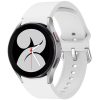 Samsung Galaxy Watch 4 / 5 / 5 Pro / 6 / 7 / FE (40 / 44 / 45mm) / Watch 4 Classic / 6 Classic (42 / 43 / 46mm), szilikon pótszíj, állítható, TP IconBand, fehér