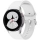 Samsung Galaxy Watch 4 / 5 / 5 Pro / 6 / 7 / FE (40 / 44 / 45mm) / Watch 4 Classic / 6 Classic (42 / 43 / 46mm), szilikon pótszíj, állítható, TP IconBand, fehér