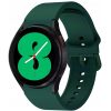 Samsung Galaxy Watch 4 / 5 / 5 Pro / 6 / 7 / FE (40 / 44 / 45mm) / Watch 4 Classic / 6 Classic (42 / 43 / 46mm), szilikon pótszíj, állítható, TP IconBand, sötétzöld