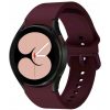 Samsung Galaxy Watch 4 / 5 / 5 Pro / 6 / 7 / FE (40 / 44 / 45mm) / Watch 4 Classic / 6 Classic (42 / 43 / 46mm), szilikon pótszíj, állítható, TP IconBand, bordó