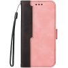 Samsung Galaxy S25 SM-S931, Oldalra nyíló tok, stand, kártyatartóval, kézpánttal, Wooze Colour Wallet, rózsaszín
