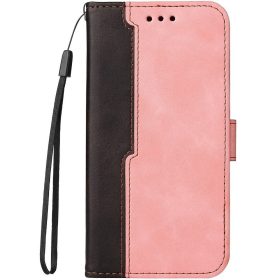  Samsung Galaxy S25 SM-S931, Oldalra nyíló tok, stand, kártyatartóval, kézpánttal, Wooze Colour Wallet, rózsaszín