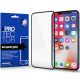 Apple iPhone 16 Pro / 17 / 17 Pro, Kijelzővédő fólia, ütésálló fólia (az íves részre is!), Tempered Glass (edzett üveg), Xprotector Full 3D, fekete